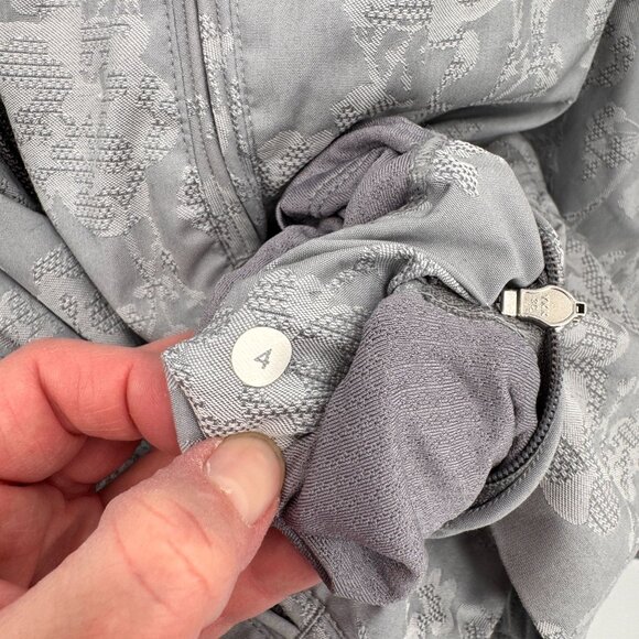 Lululemon Full Zip Lightweight Travel to Track Jacket Womens 4 XS Purple Gray - Picture 10 of 13